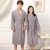 Unisex Cotton Bathrobe: Absorbent Towel Material for Home, Hotel, Spa & Sauna