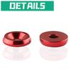 YESHMA 30 Pcs Bumper Fender Washers M6X20Mm With Bolts, Engine Bay Dress Up Fastener Kit Aluminum For Headlights Trunk License Plate Frame (Red)