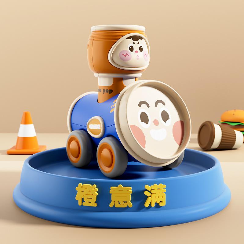 

Pressing Cola Drink Modelling Toy Car Children Press Car Toy Inertia Press Resistant Cartoon Car Parent-Child Interactive Toy