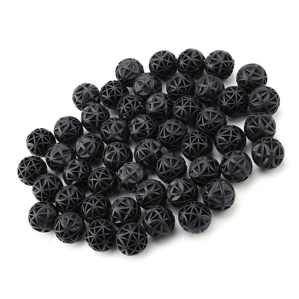 50Pcs Bio Porous Filter Biochemical Ball with Cotton Aquarium Pond Filter Material 16mm