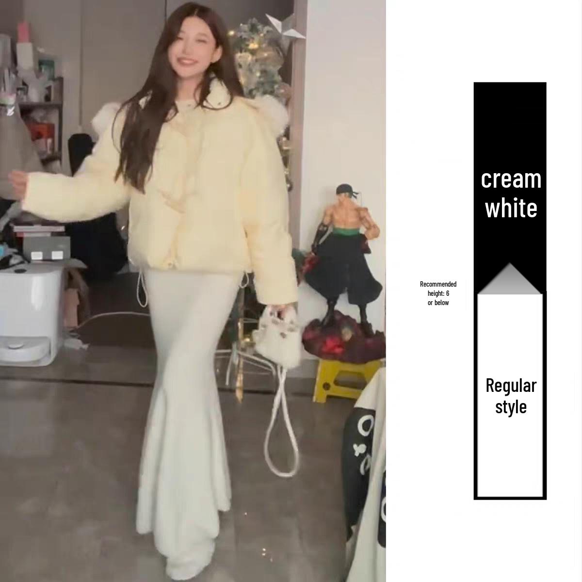 Women s High-Waist Black Knit Fishtail Skirt - Autumn/Winter Mid-Length Slimming Design S (40-48 kg)