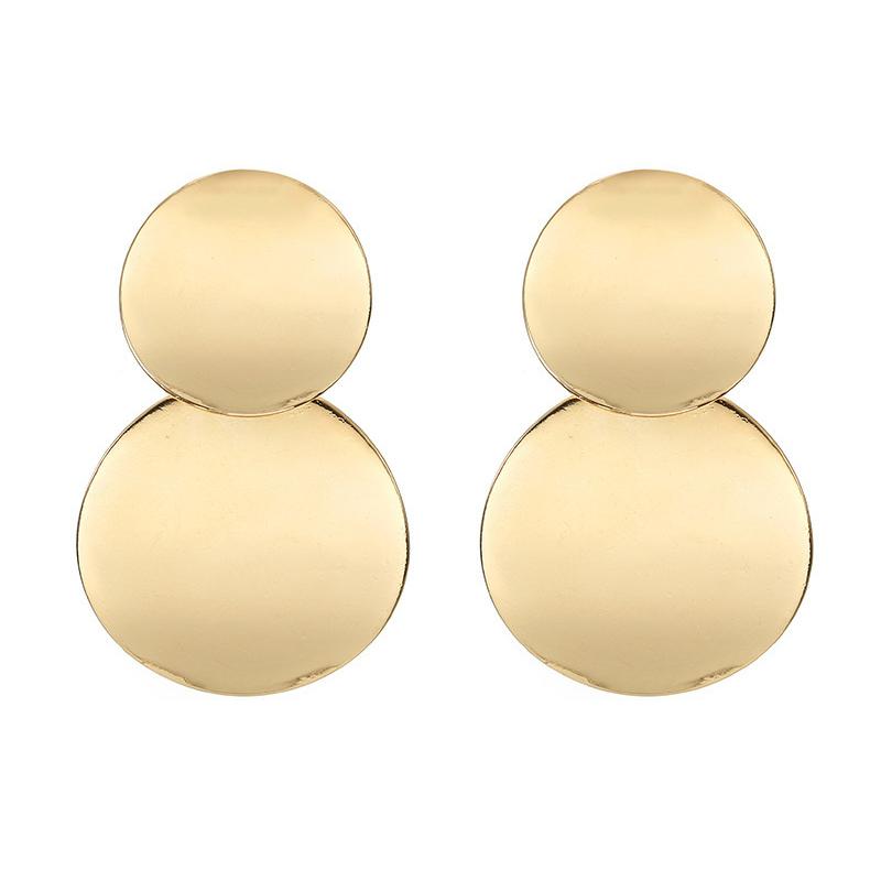 

Массивные серьги Геометрические круглые серьги для женщин, висящие с подвесками