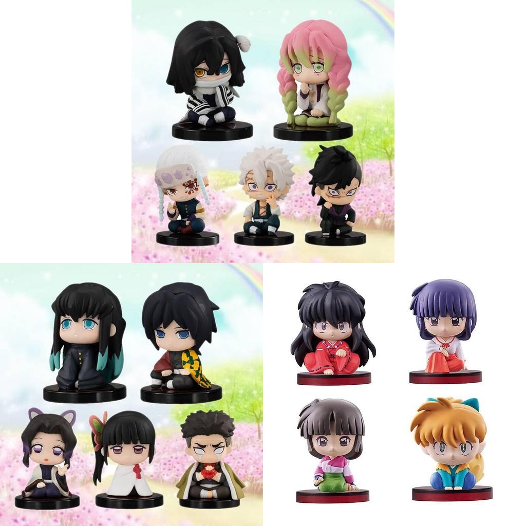 Demon Slayer Pvc Figure Set With Articulated Joints For Collectors And Fans