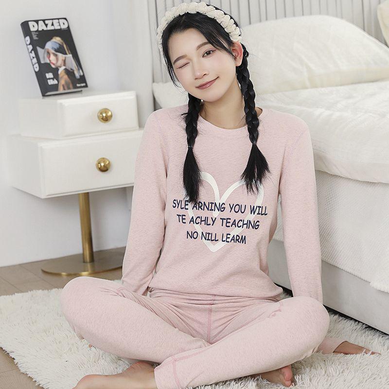 

Girls Thin Wool & Silk Autumn Pants Set - Warm Base Layer for Junior & Senior High School Girls 3XL