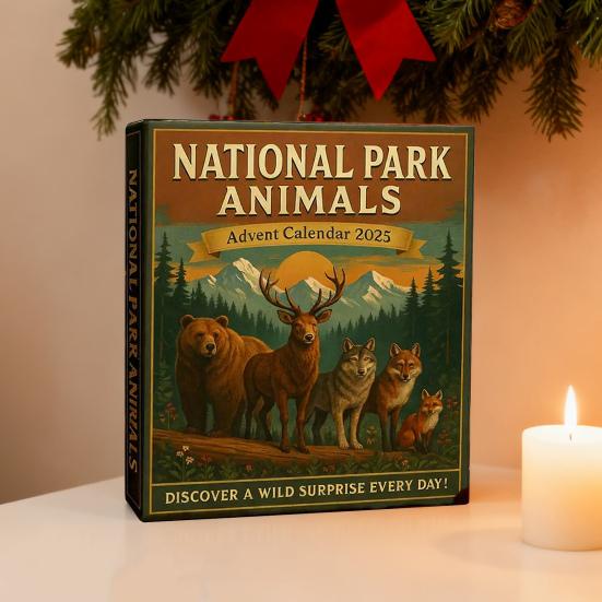 Veverka Vánoční adventní kalendář 2025 24denní odpočítávací krabička Multifunkční dekorace pro děti Rodinu Přátele