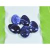 10X14MM Natural Blue Sodalite Almond Shape Cabochon Gemstone 5Pcs Lot 23Cts. A-535