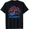 T-shirt Alaska Rétro Vintage Montagnes & Plein Air État Sauvage