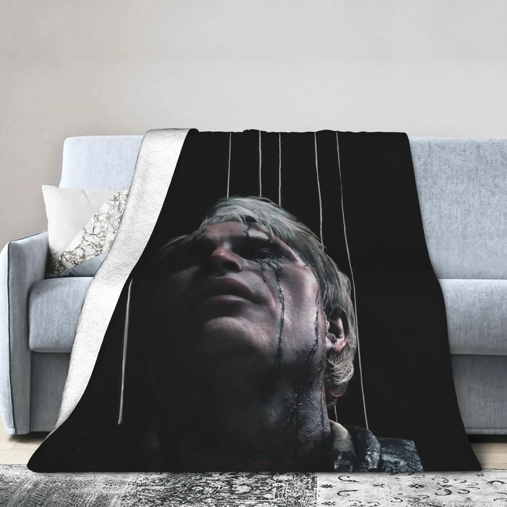 Death Stranding Plush Blanket for Kids and Adults  Soft Flannel Throw Blanket for Bedroom Custom DIY Quality Bedspread Gift