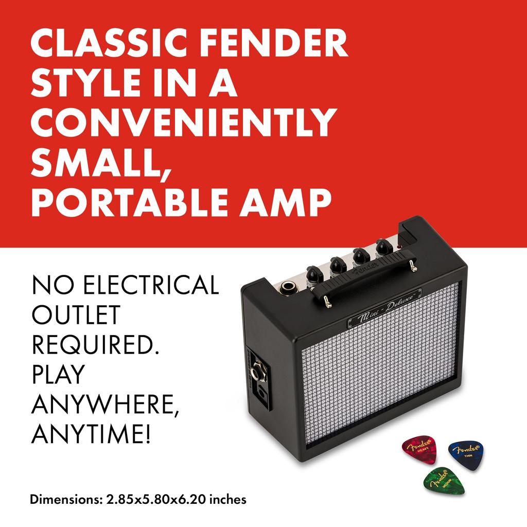 Fender Mini Deluxe Amp Guitar Amplifier Black
