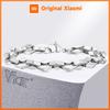 Vnox Einfache Rhombus-Gliederkettenarmbänder für Männer Frauen, Ineinandergreifende Rauten-Glieder-Armband, Nie verblassender Stahl Geometrischer Schmuck