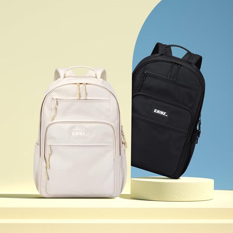 V.NINE Unisex Large Capacity Student Backpack