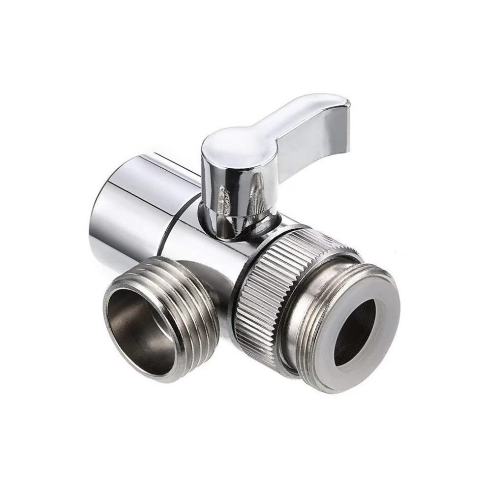 Switch Faucet Adapter Water Tap Connector Sink Splitter Diverter Valve Leak-Proof Faucet Connector for Toilet Bathroom Kitchen