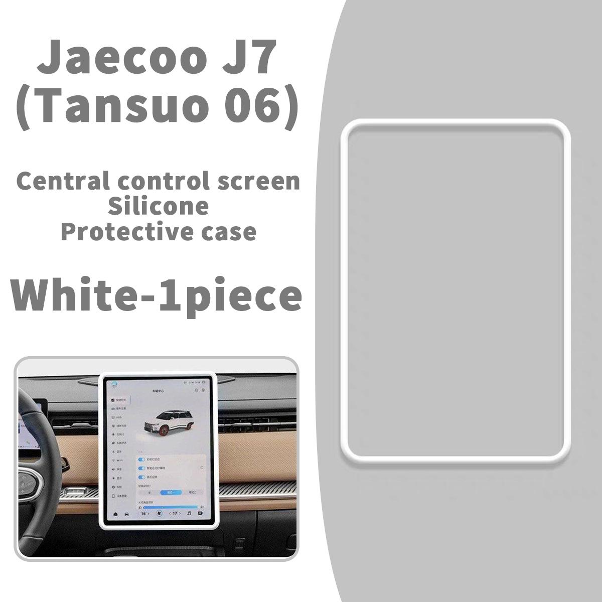 

Car Silicone Cover For Jaecoo J7 7 Chery Tansuo 06 2025 2025 2026 Screen Silicone Screen Protective Frame Accessories 14.8 inch