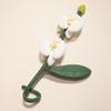 Twist Stick Handmade Felt Flower Bendable Wire Stem Flexible Iron Wire Artificial Floral Bouquet Artificial Single Stem Bouquet