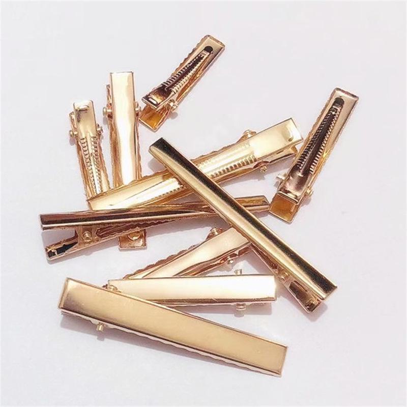 Gold Metal Geometric Duckbill Clip for Handmade Jewelry