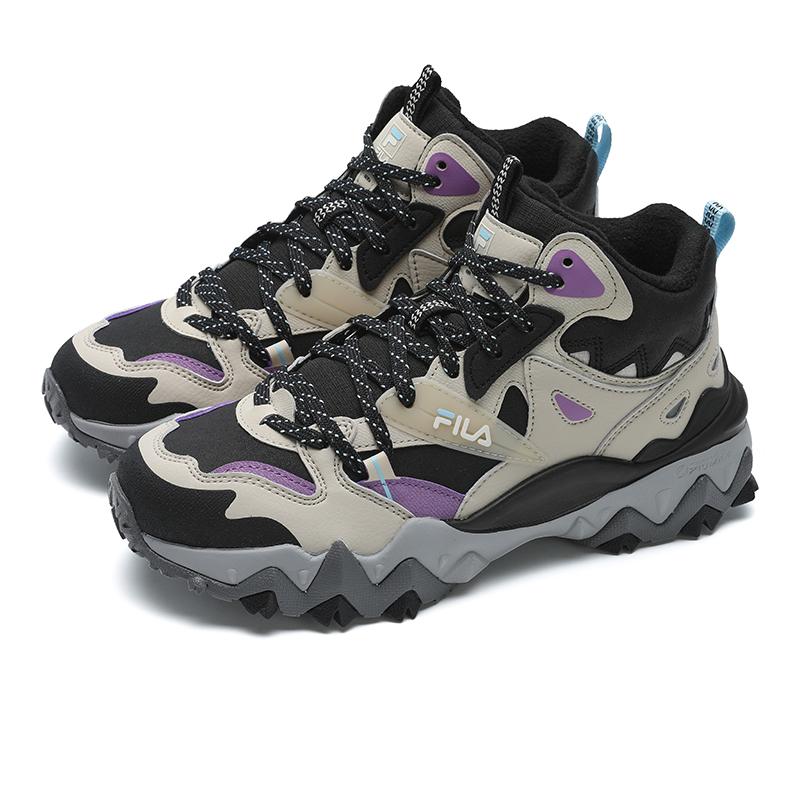 Fila Oakmont 2 Mid We Sports Fleece High-Top Lifestyle Shoes Women sneaker Oak-Brown F12W442111FFB