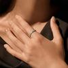 Dazzling D Color Rectangle Moissanite Stackable Rings 925 Sterling Silver Eternity Band Rings For Women Fine Jewelry