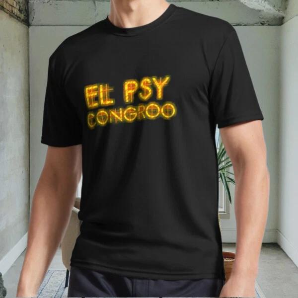 

New Steins Gate El Psy Con Active Logo Men s Black T shirt Funny Size S to 5XL 4XL