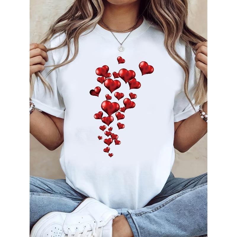 Plus Size, Plus Size - Plus Size - Plus-Size T-Shirt, Valentine s Day T-Shirt, a Gift for Girlfriend, S белый