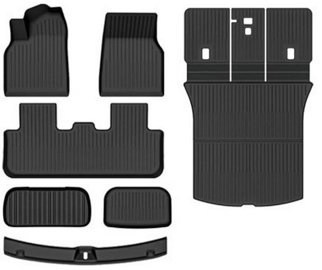 TPE Floor and Trunk Mats for Tesla Model YL/Y/3 - Designed to Fit Perfectly.
