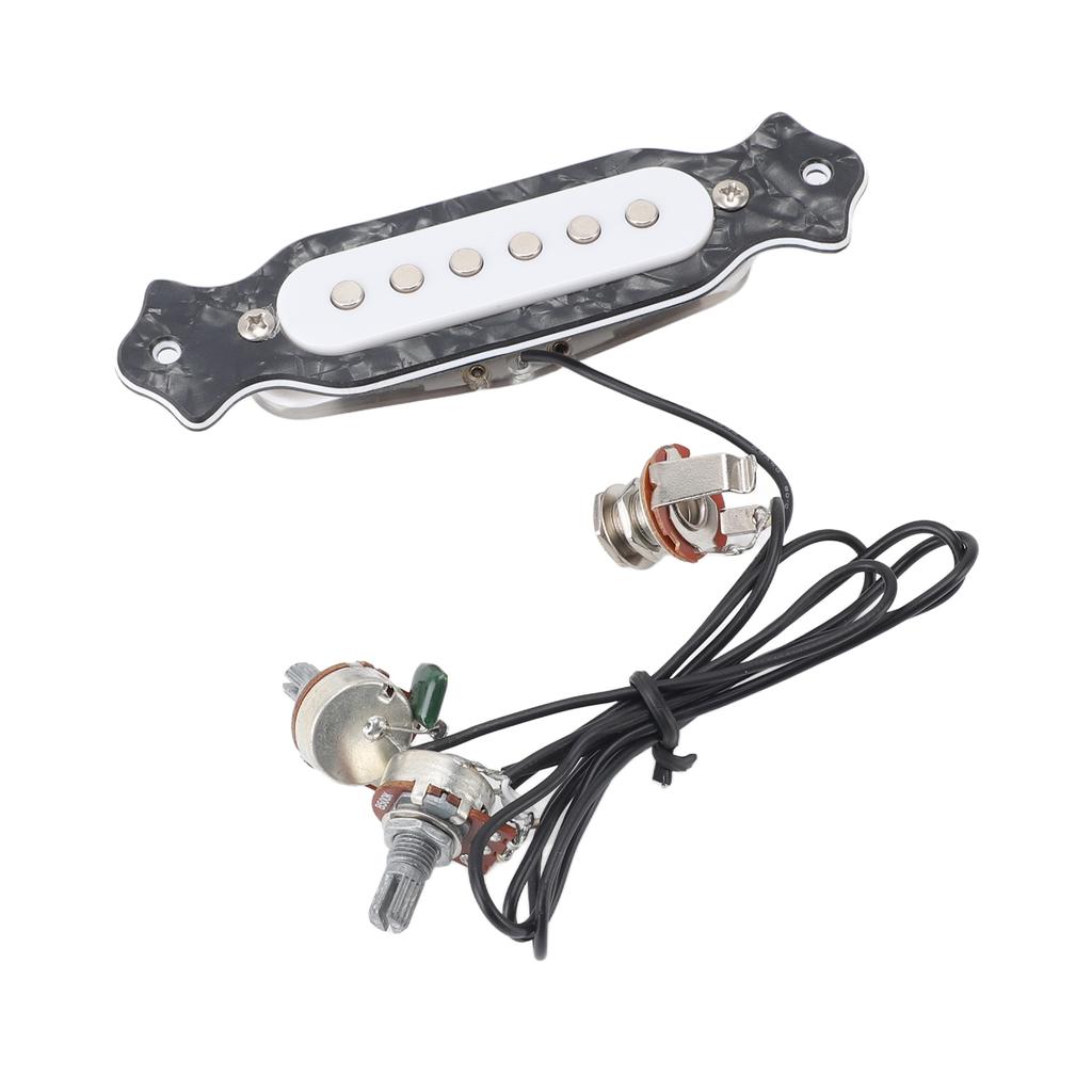 6 String Single Coil Pickup Prewired Electric Guitar Pickup Replacement with Volume and Tone