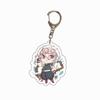 Demon Slayer Anime Acrylic Transparent Keychain Cute Accessories Food Theme Pendant Charm Decor Gift Fans Collection for Carry Mini Lightweight