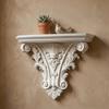 Unique Floating Shelf Carving Wall Storage Rack Creative Gothic Wall Decor  Living Room