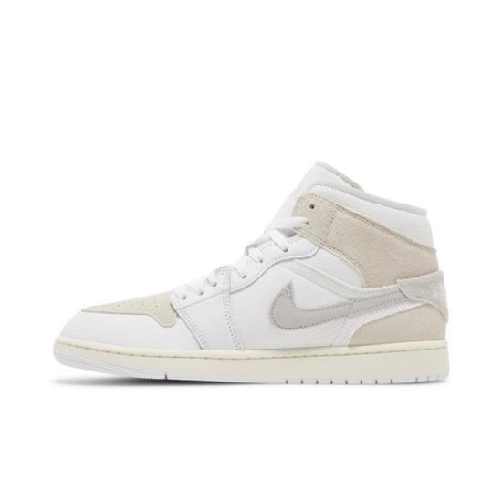 Air Jordan 1 Mid SE Craft Inside Out White Sail Retro Sneakers DM9652-120