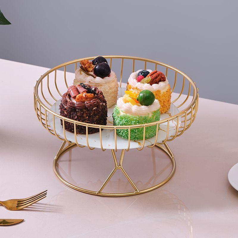 Elegant European Fruit Bowl & Candy Stand, Multi-Tiered Serving Tray for Living Room Afternoon Tea