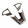 3pcs Carbon Fiber Color Steering Wheel Cover Fit For Ford Focus Escape Kuga MK3