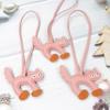 PU Leather Cartoon Keychain Dog Bag Pendant Multi-color PU Leather Cat Hanger  Women