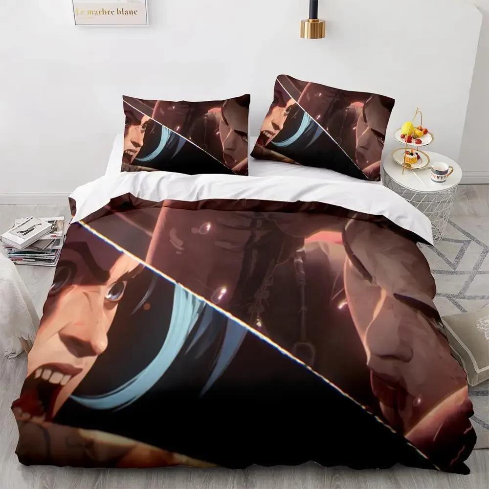 Anime Good Game Jinx Bedding Set Single Twin Full Queen King Size Bed Set Adult Kid Bedroom Duvet Cover Sets Ropa De Cama Kawaii
