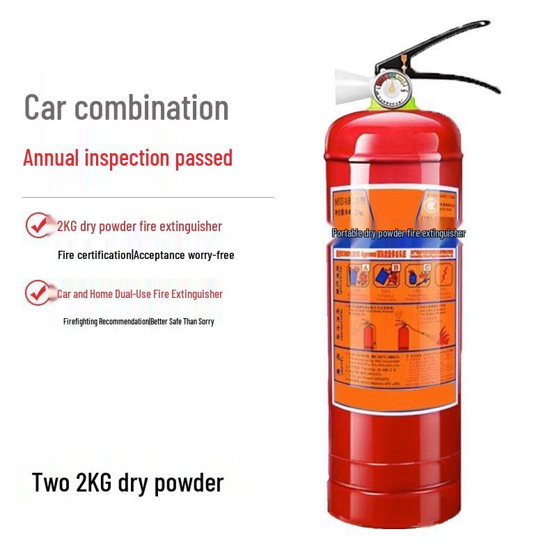 Gaśnica proszkowa 4 kg - Przenośna do sklepu, punktu sprzedaży i użytku domowego (Dostępne w wadze 1/2/3/4/5/8 kg)