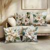 Floral Art Cushion CoverBedroom Sofa Decorative Cushion Cover With Zipper Soft Cushion Cover