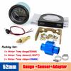52mm Auto Temp Gauge Dual Unit Digital 40-120℃/100-250℉ Water Temperature Indicator Sensor Adapter 1/8NPT For Gasoline Vehicle