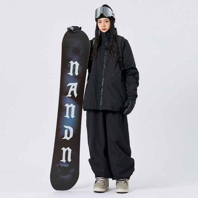 Unisex Loose Fit Winter Ski Pants Waterproof Windproof Casual Cargo Trousers Snowboarding