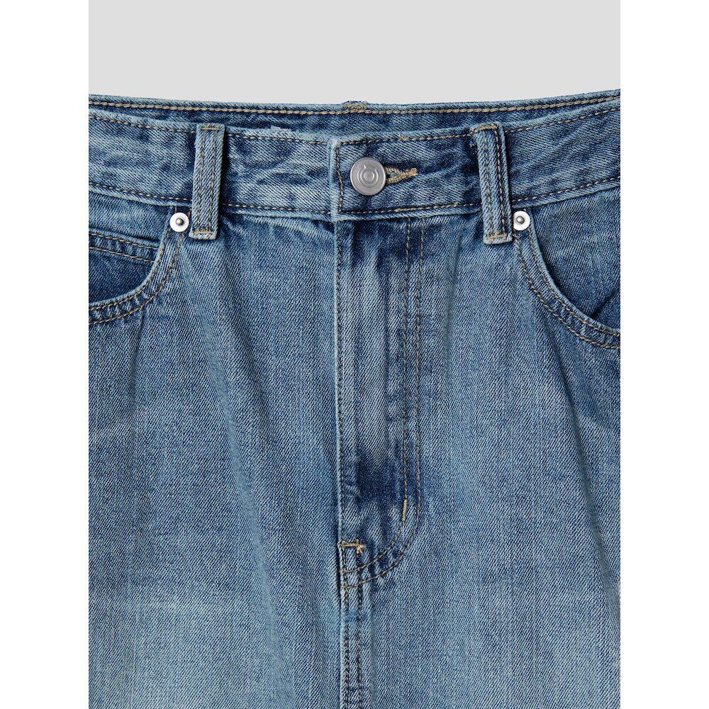 8seconds Washed Denim Long Skirt Sky Blue (164827Gpdq)