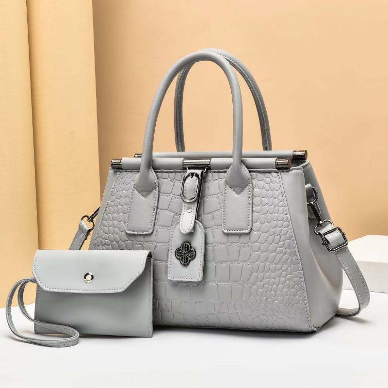 Women Messenger Bags Fashion Women Shoulder Bags Handbag PU Leather Totes Women's Composite Bag Embossed Solid Female Handbag