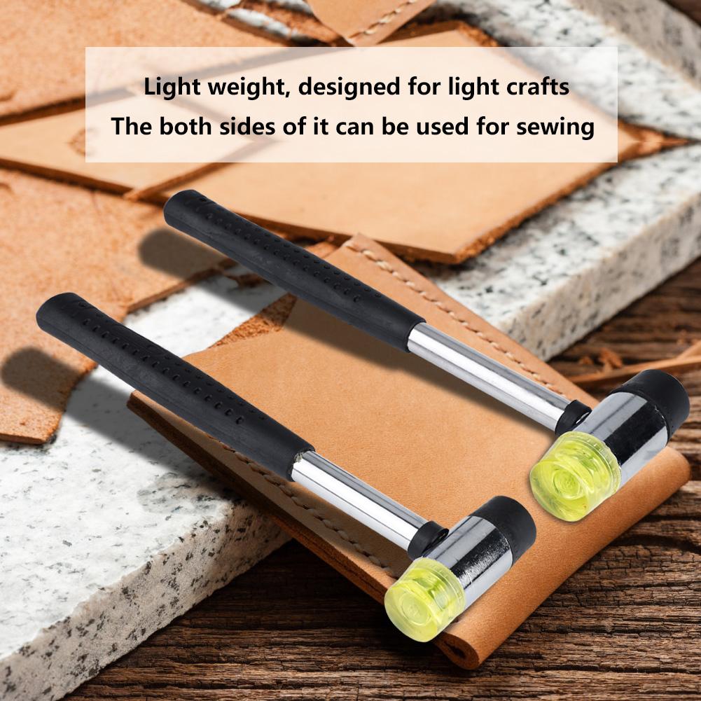 Double Face Plastic Hand Rubber Hammer Leather Tool(25mm 30mm)