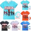 Vibrant Children's Roblox Game Print Short Sleeve Youth Boys Round Neck Casual T-shirt
