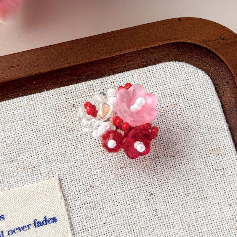 Shoe Decorations Imitation Pearl Colorful Flower Handmade DIY Beaded Shoe Buckle Shoes Decorative Accessories 2026 Fashion New