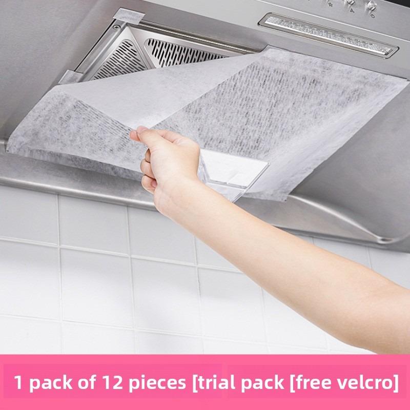 Range Hood, Kitchen Oil-proof Sticker, High-temperature Resistant, No-cleaning Oil-proof Mesh Cover, Oil-absorbing Cotton