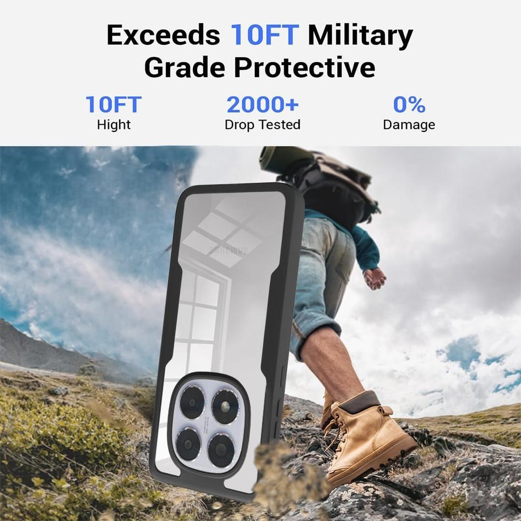 Full Body Protection Shockproof Case for Xiaomi Redmi Note 14 Pro+ Plus 14 Pro 5G Protective Cover Clear Fundas Coque Capa