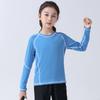 Children's Quick-Dry Long Sleeve Sports T-Shirt for Boys & Girls - Perfect for Basketball, Running, & Yoga
