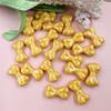 Hanmade Small Bow Beads Fashion Necklace Dazzle 9.7*17.9mm Key Chain Making DIY Beading Material Acrylic 20pcs for Bracelet Pendant