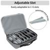 Removable Partitions Glasses Organizer Adjustable Slot Sunglass Storage Pouch