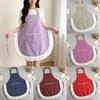 Lace Cooking Apron Splash-proof Fabric Work Clothes New Household Apron  For Kitchen