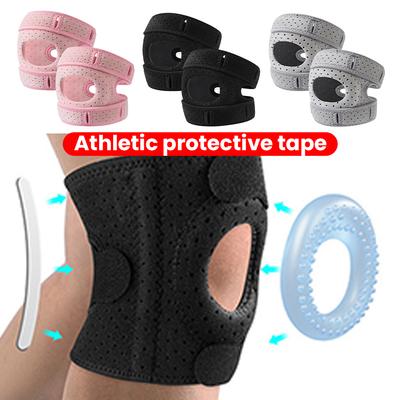 Patella Knee Brace Adjustable Knee Support Wrap Patella Protector for Injuries Running Sports and Workouts