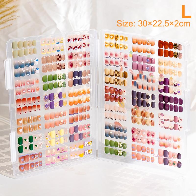 Fake Nail Tip Storage Box Large Capacity Exhibition Display Board Diy Photo Prop Board Simple Storage Box