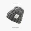 Hats Are Versatile for Women In Autumn and Winter, Warm and Antifreeze, Loose and White, Big Head Circumference, Cute and Face, Small Twist Wool Hat